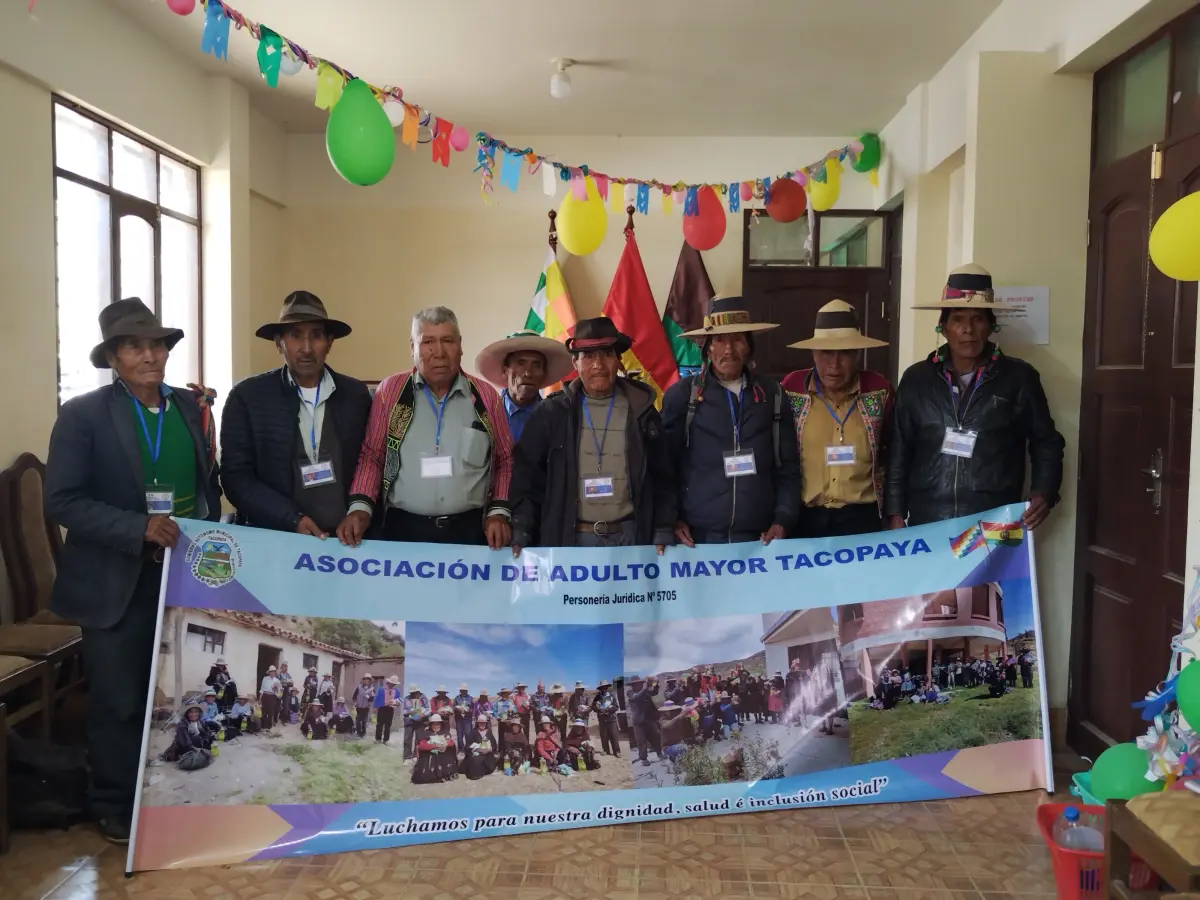 Personería Jurídica: Se consolida la Asociación de Adulto Mayor Tacopaya